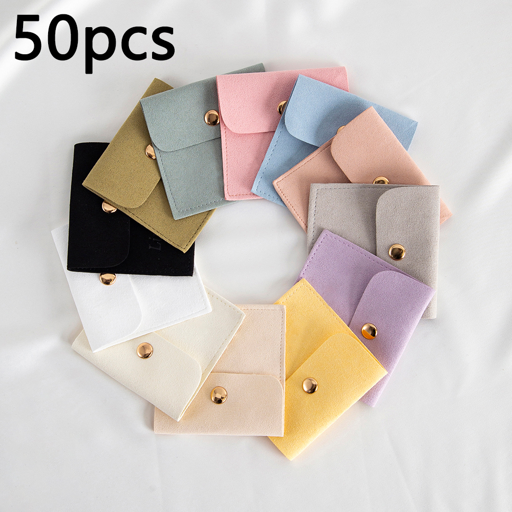 Body Jewelry Holder - 50/10/1pcs Microfiber Velvet Bag Jewelry Presents