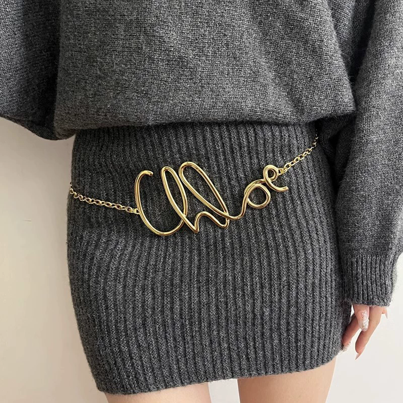 Body Jewelry Beach - 2025 New Retro Gold Letter Waist