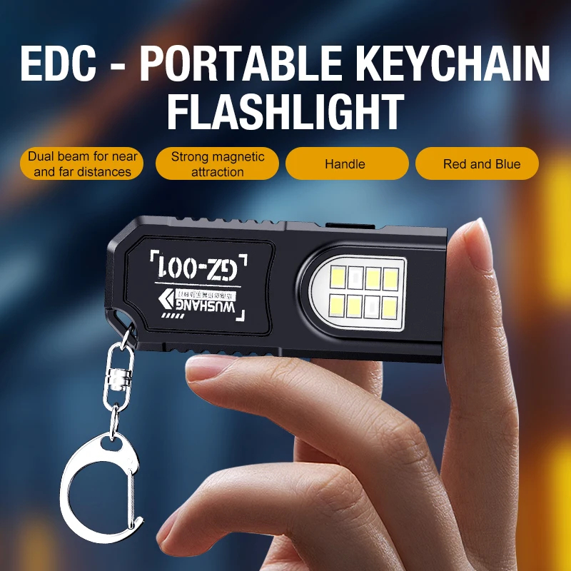 Body Jewelry Waist - Portable Waist Hanging Keychain, Mini Flashlight,