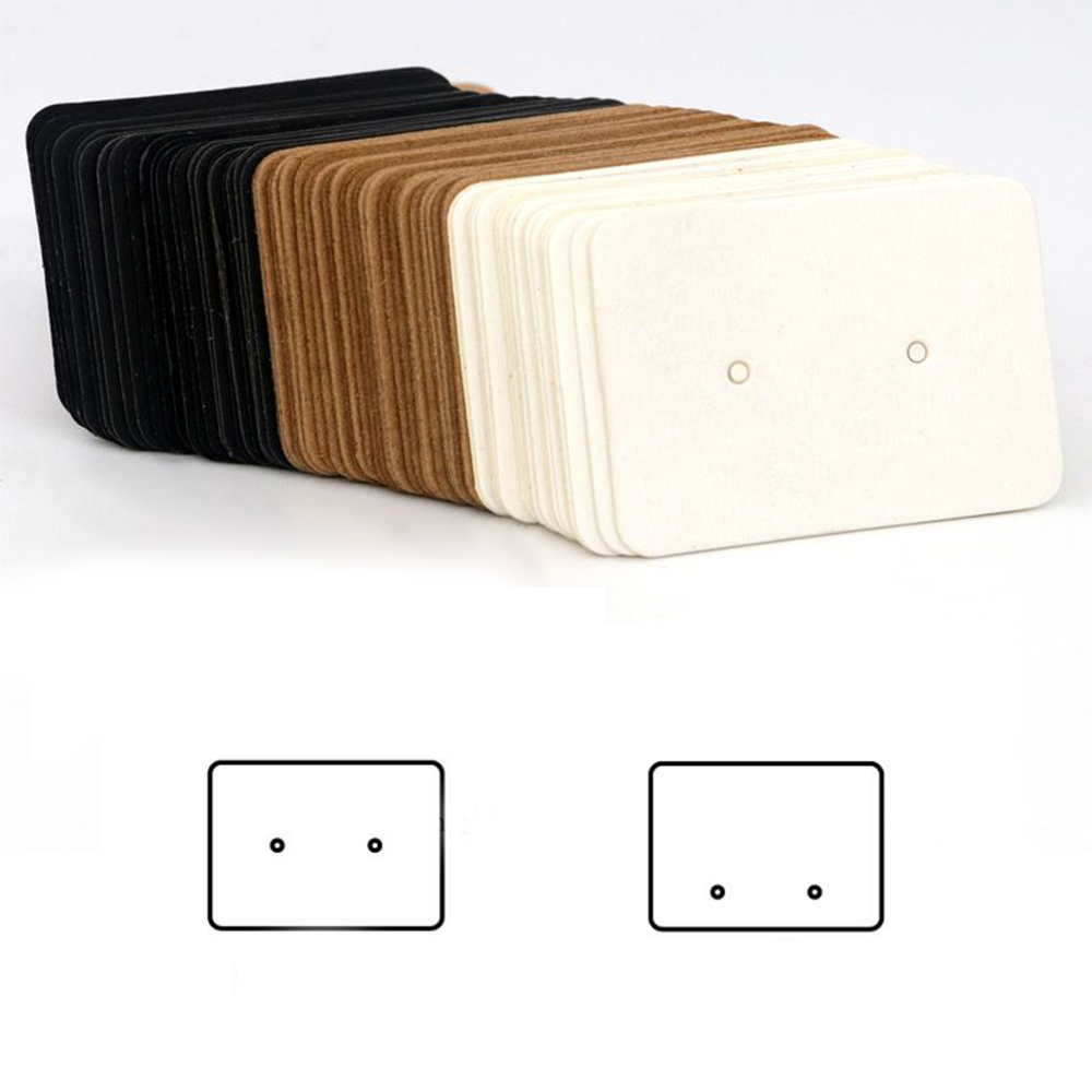 Body Jewelry Holder - 100PCS 2.5x3.5cm Shiny Gold Color Blank