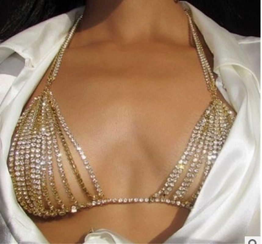 Body Jewelry Beach - Summer Sexy Shiny Crystal Rhinestone Bra