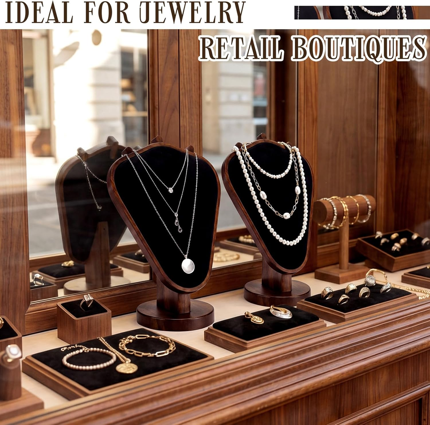Mannequin Wooden Velvet Neckla – Body Jewelry Holder Bewertung und Preis