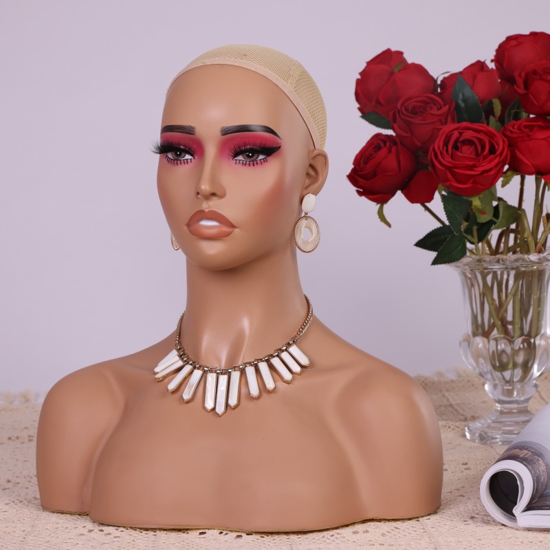 PVC Half Body Mannequin Head w – Body Jewelry Store Bewertung und Preis