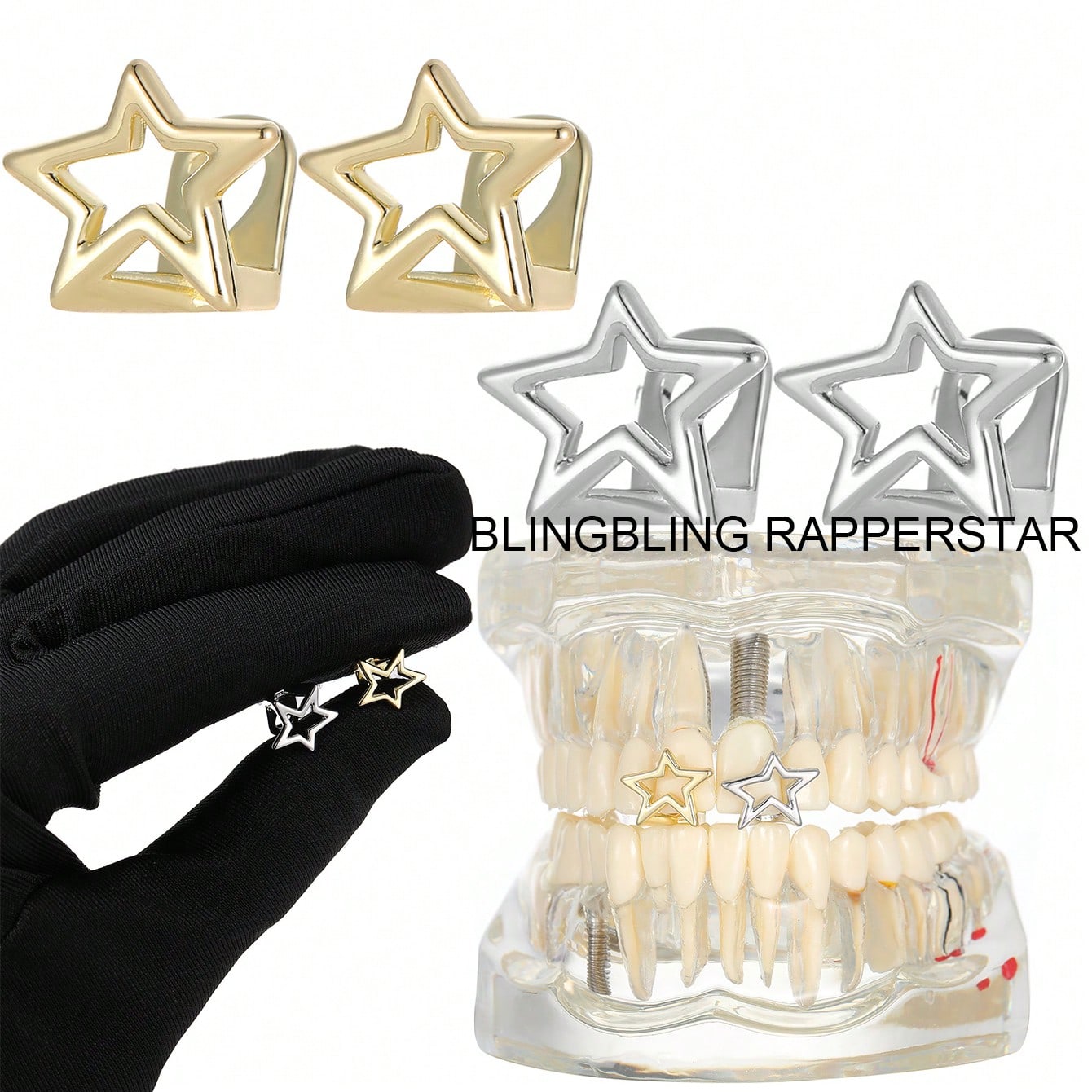 1pc/2pcs/4pcs Star Shaped Vamp – Body Jewelry For You Bewertung und Preis