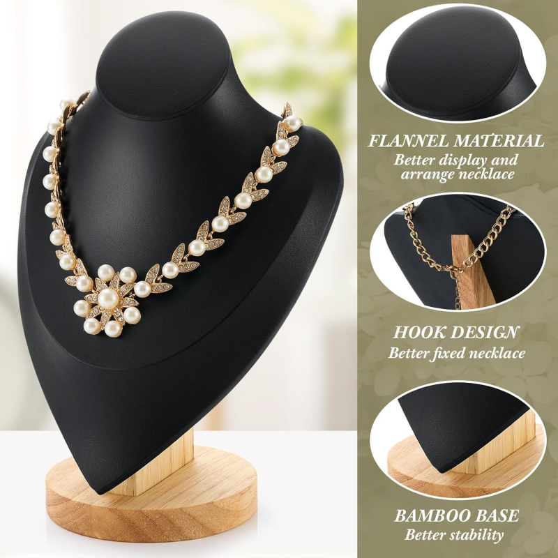 Necklace Display Stand Bamboo  – Body Jewelry Holder Bewertung und Preis