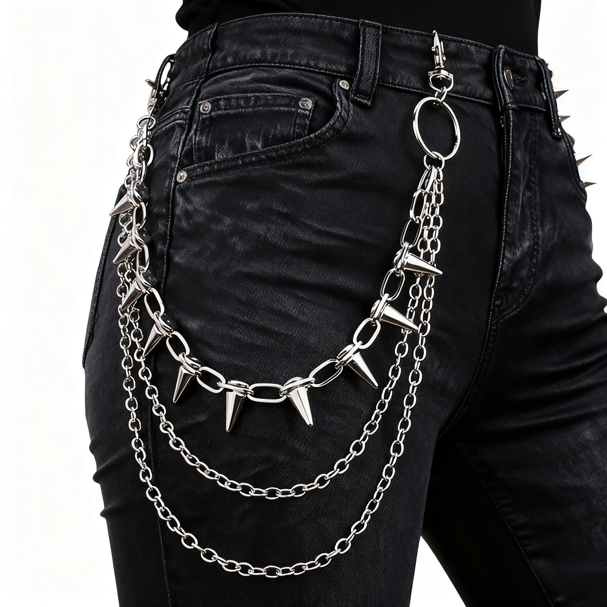 Unisex Hip Hop Punk Rock Metal – Body Jewelry Waist Bewertung und Preis