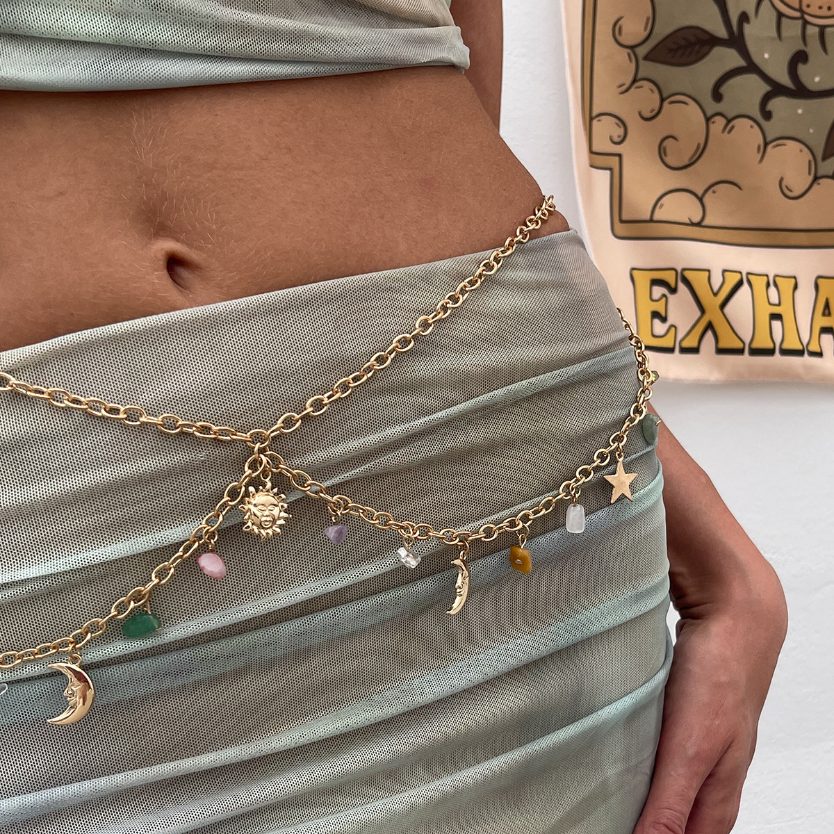 Boho Star Moon Sun Pendant Wai – Body Jewelry Beach Bewertung und Preis