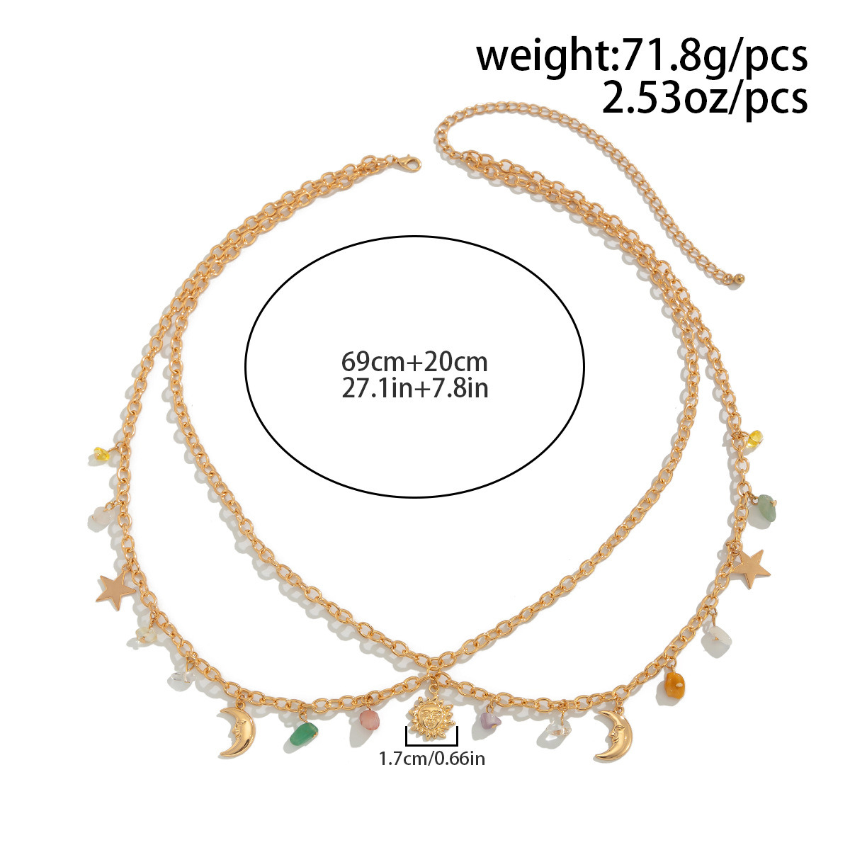 Boho Star Moon Sun Pendant Wai – Body Jewelry Beach Bewertung und Preis