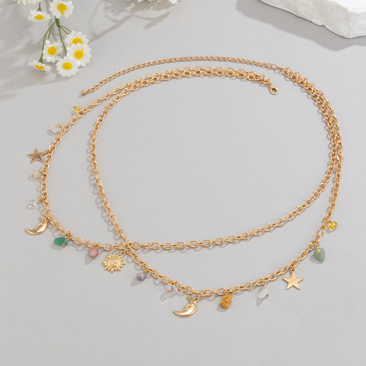 Boho Star Moon Sun Pendant Wai – Body Jewelry Beach Bewertung und Preis