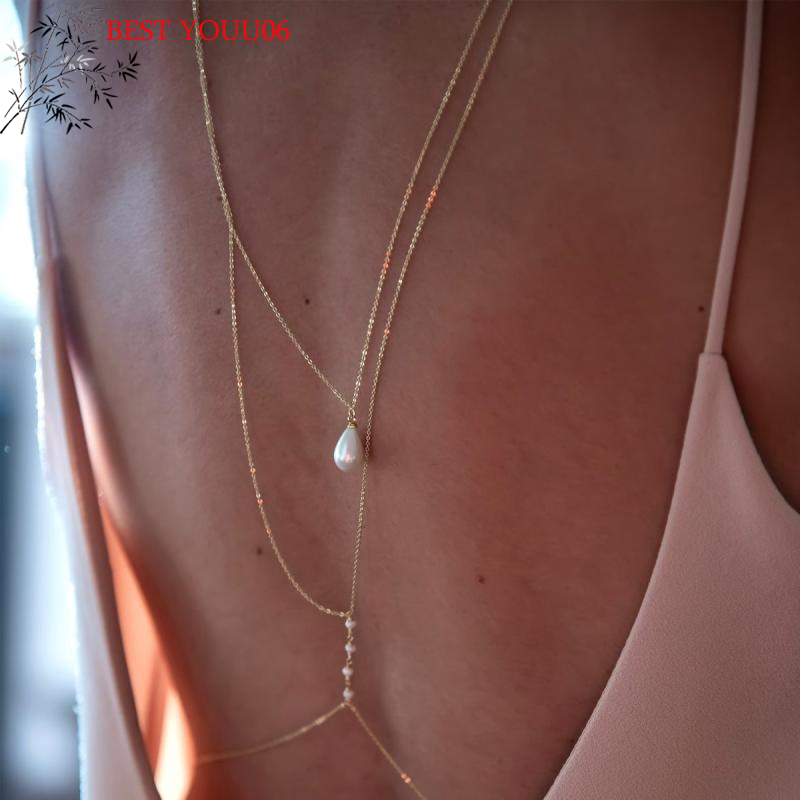 Hot Simple Multilayer Pearl Ba – Body Jewelry Back Bewertung und Preis