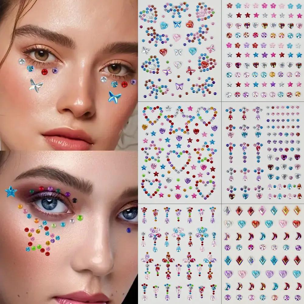 1 Sheet Colorful Bow/Star/Hear – Body Jewelry Stickers Bewertung und Preis