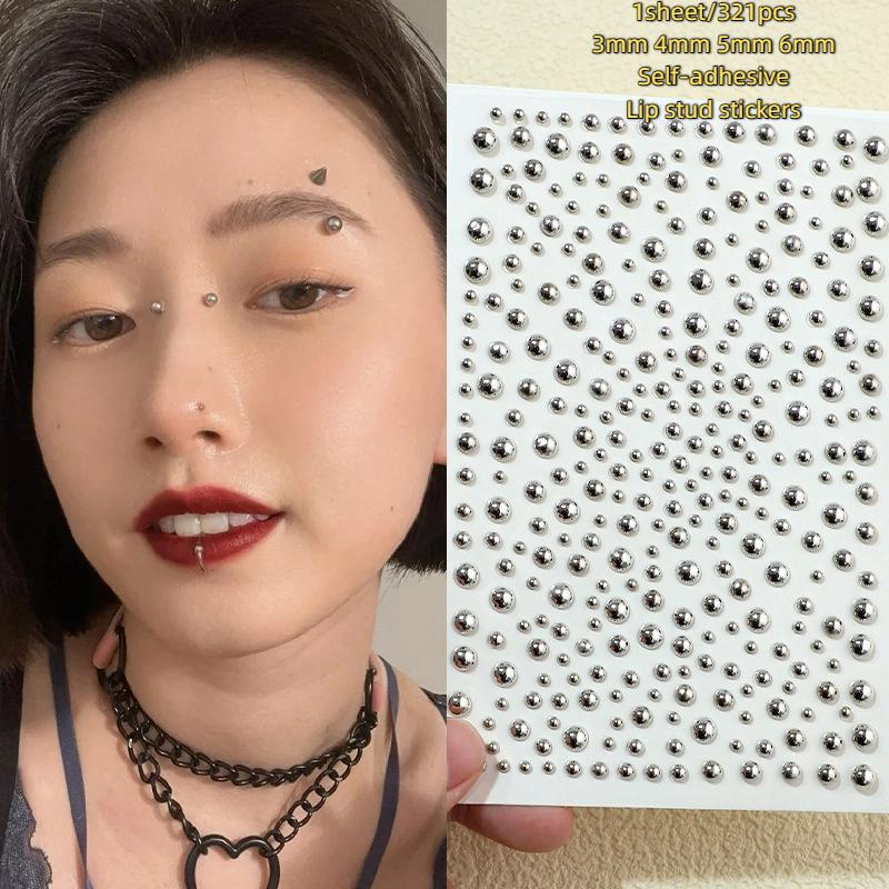 321pcs Non Piercing Lip Studs  – Body Jewelry Stickers Bewertung und Preis