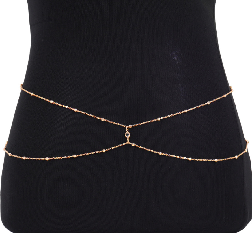 Clear Rhinestone Beaded Belly  – Body Jewelry Beach Bewertung und Preis