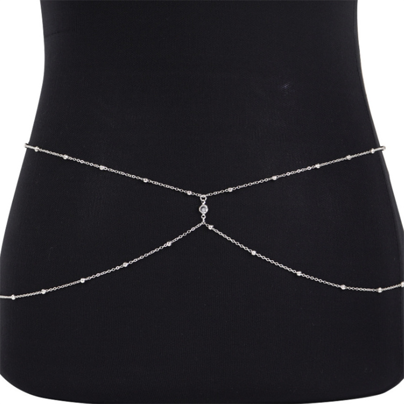 Clear Rhinestone Beaded Belly  – Body Jewelry Beach Bewertung und Preis