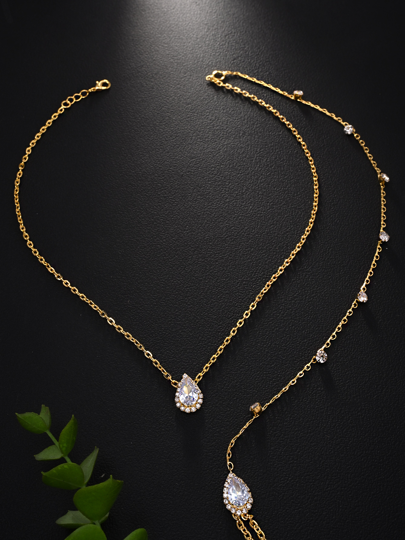 Hot style zircon back chain br – Body Jewelry Back Bewertung und Preis