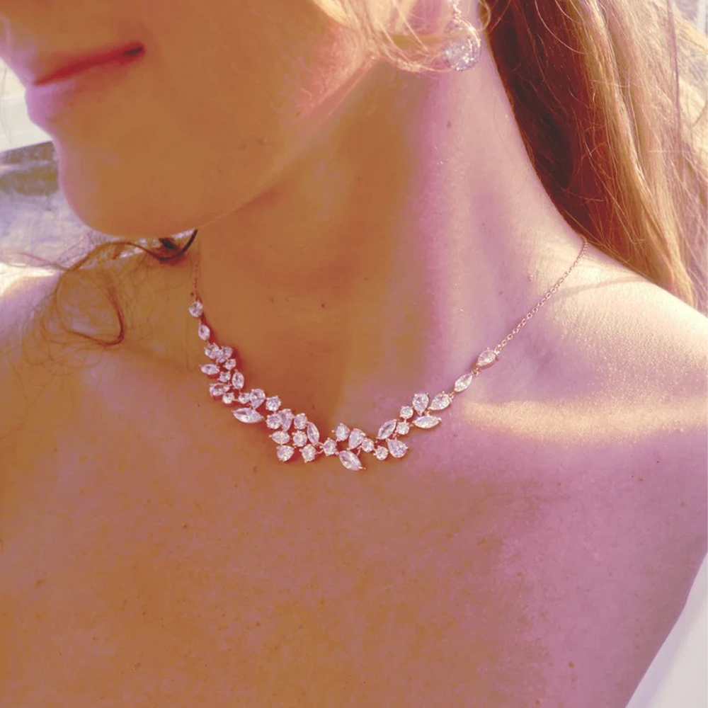 Crystal Leaf Backdrop Necklace – Body Jewelry Beach Bewertung und Preis