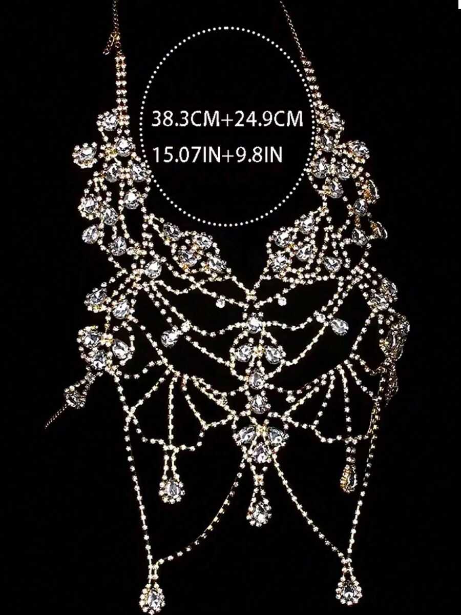 Rhinestone Body Chain Bra Neck – Body Jewelry For You Bewertung und Preis