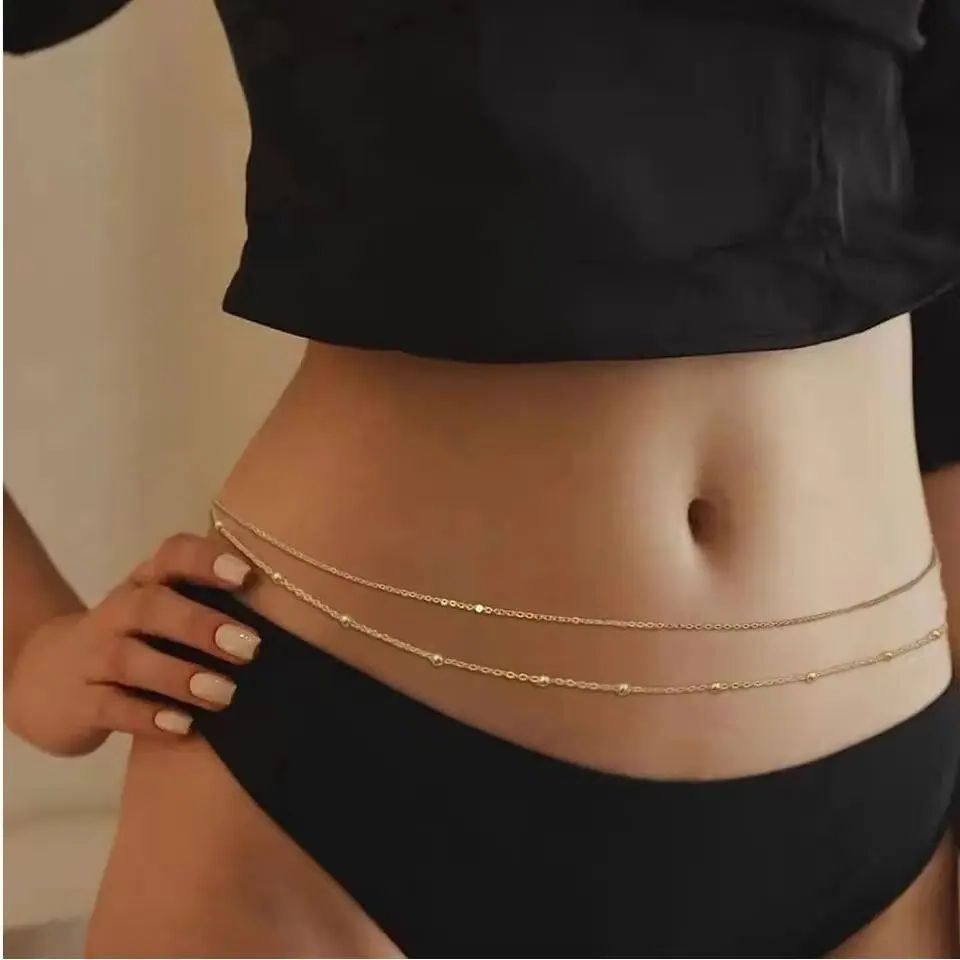 HipHop Double Layers Belly Cha – Body Jewelry Beach Bewertung und Preis
