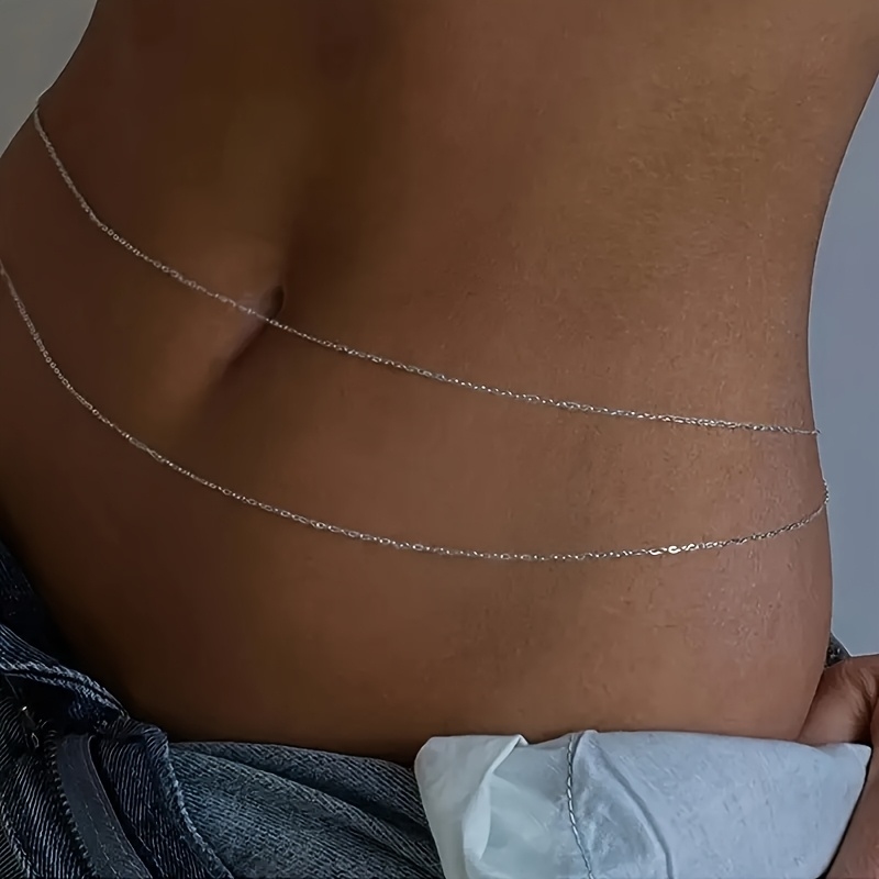 1Double-layer gold metal waist – Body Jewelry Beach Bewertung und Preis