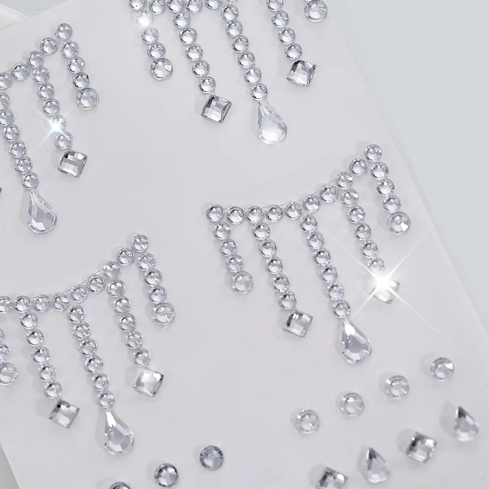 1/5 Sheets Face Jewels Sticker – Body Jewelry Stickers Bewertung und Preis