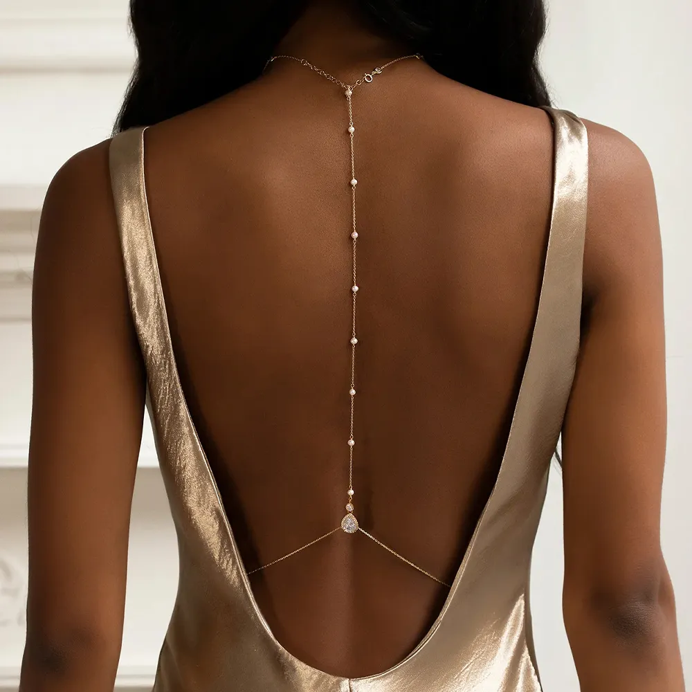 Fashion Bridal Back Chain Jewe – Body Jewelry Back Bewertung und Preis