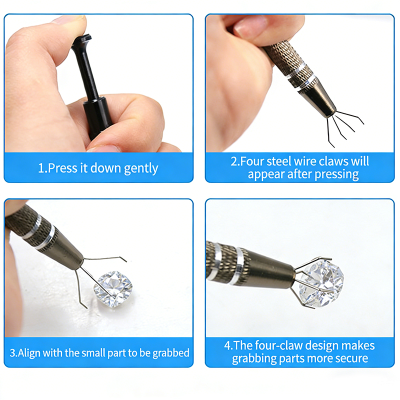 1pcs Jewelry Pick Up Tools Zir – Body Jewelry Holder Bewertung und Preis